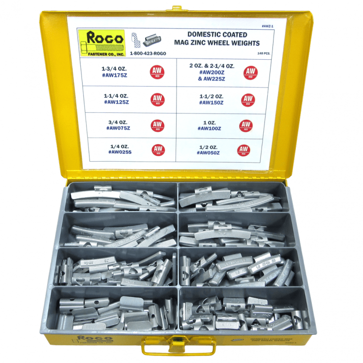 Rogo Fastener Co., Inc. AW Coated Zinc Wheel Weights