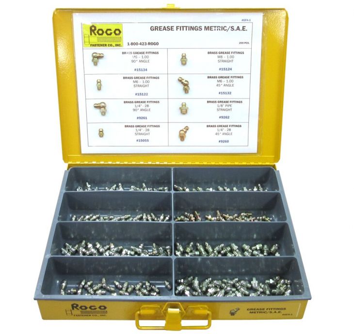Rogo Fastener Co., Inc. - Brass Grease Fittings - Metric/S.A.E.