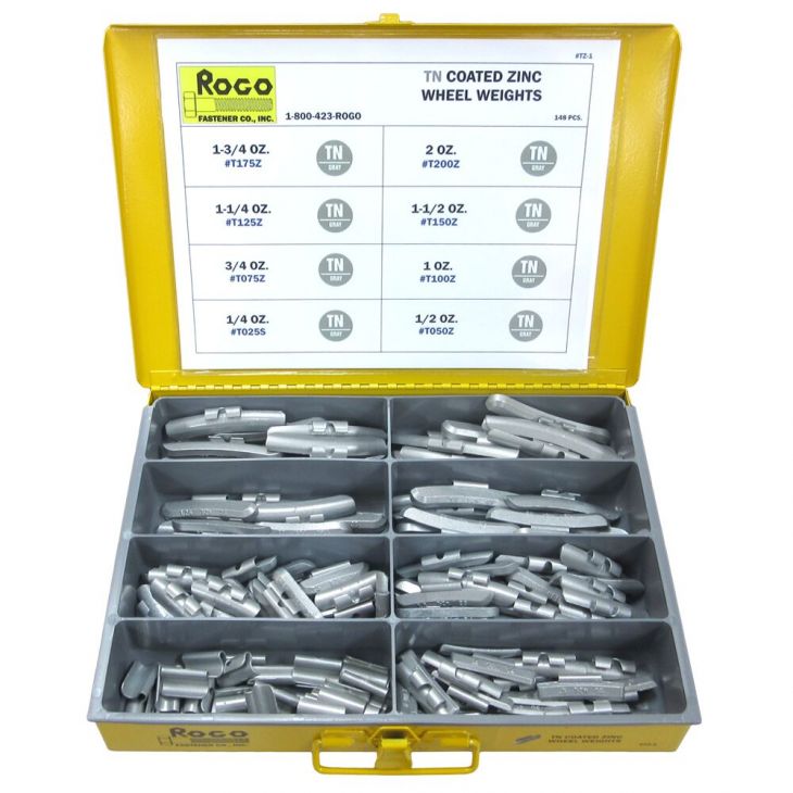 Rogo Fastener Co., Inc. TN Coated Zinc Wheel Weights