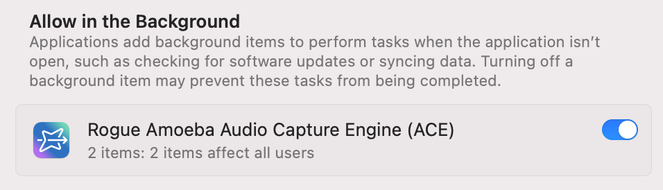 Rogue Amoeba | About background processes used by Piezo