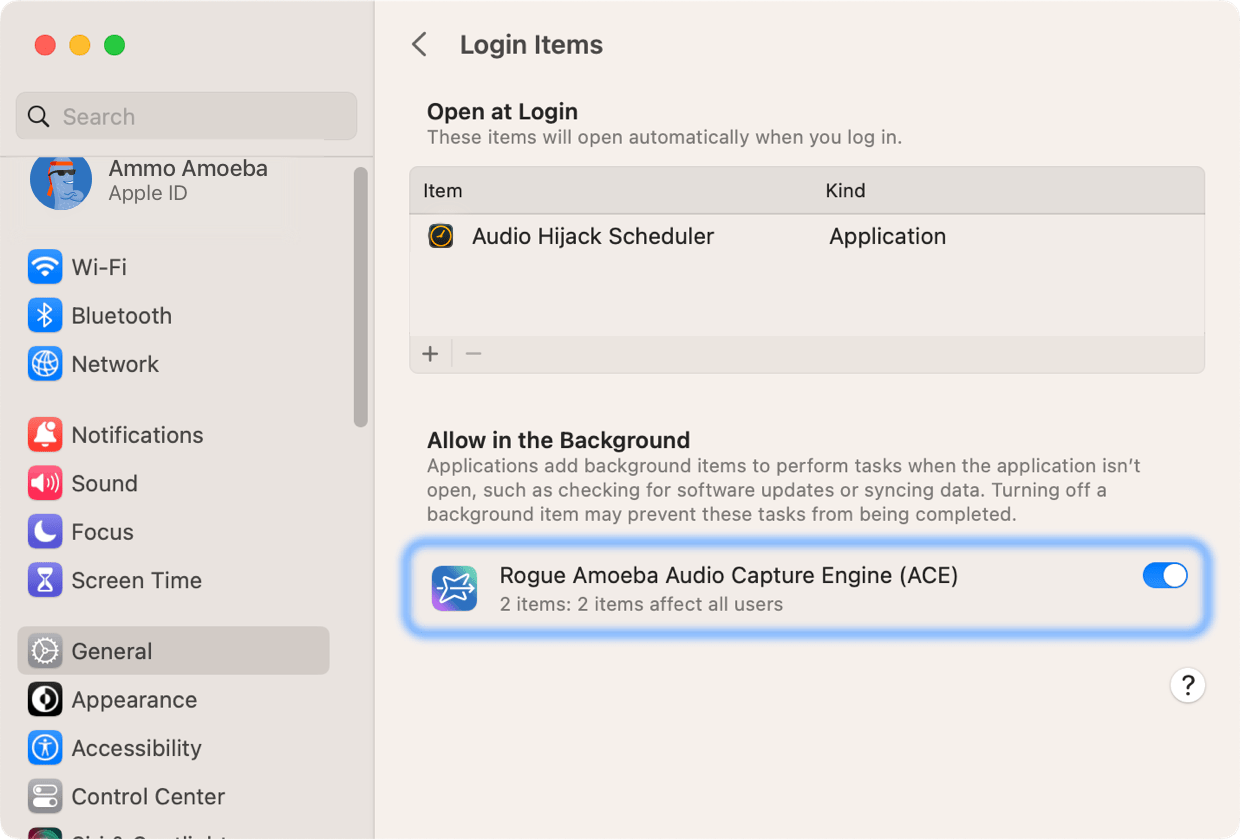 Rogue Amoeba | About background processes used by Audio Hijack