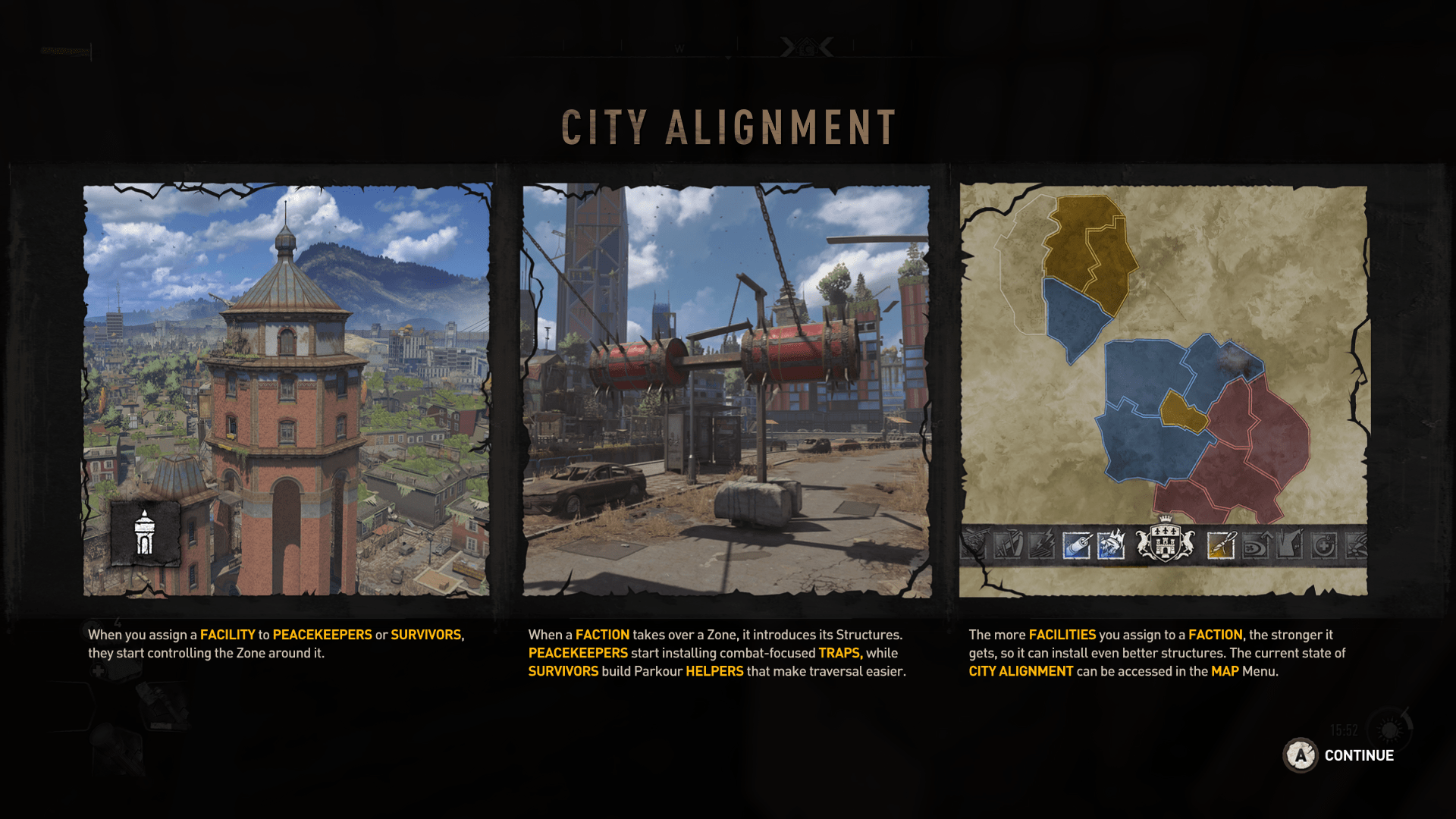 Choosing a Faction in Dying Light 2 Survivors or Peacekeepers