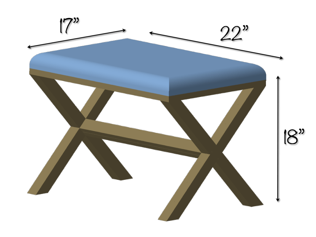 DIY Upholstered XBench Free Plans Rogue Engineer
