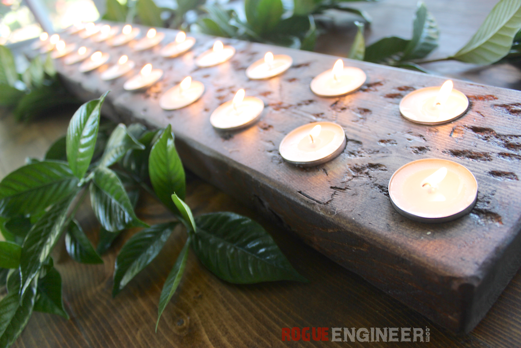 DIY Tea Light Centerpiece Free Plans Rogue Engineer