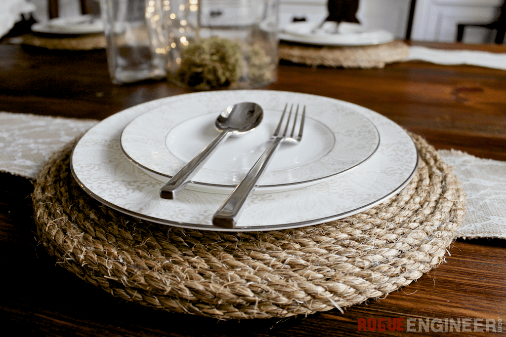 DIY Rope Plate Charger Free Plans