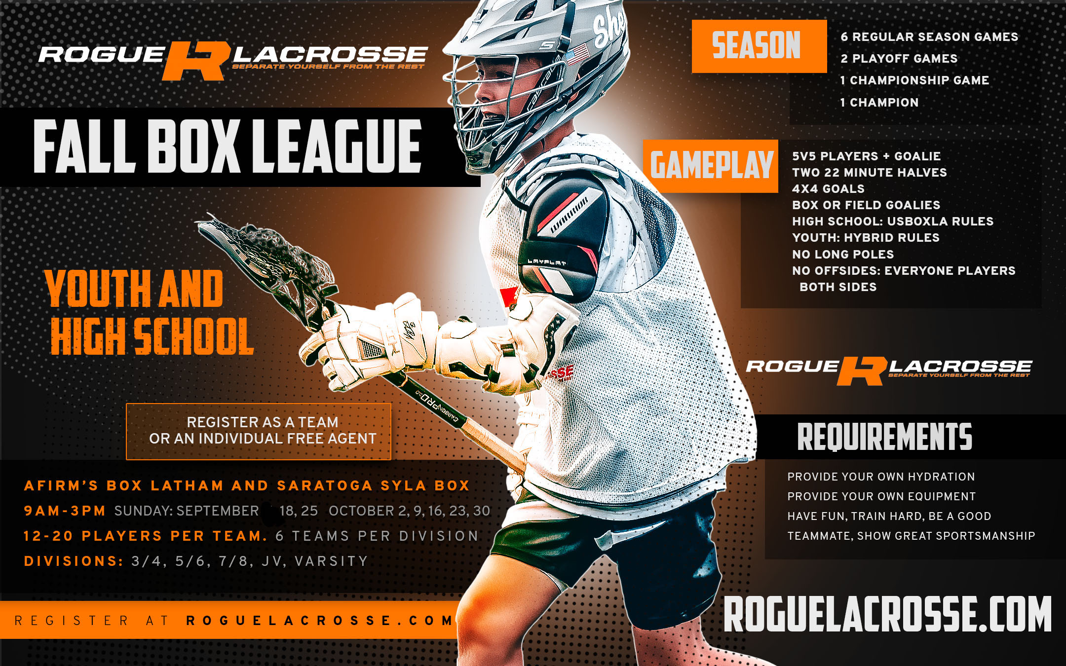 Boys Youth Box League Rogue Lacrosse
