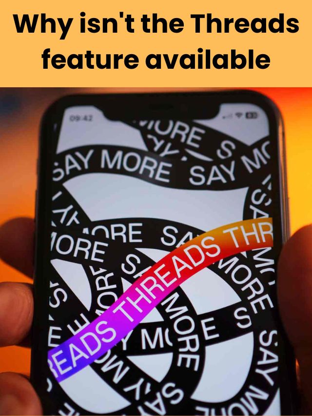 Why isn't the Threads feature available? » ROHIT VFX