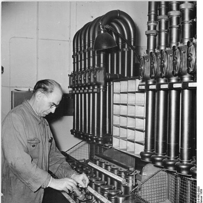 History of Pneumatic Tube Transport Invention, Post Transport