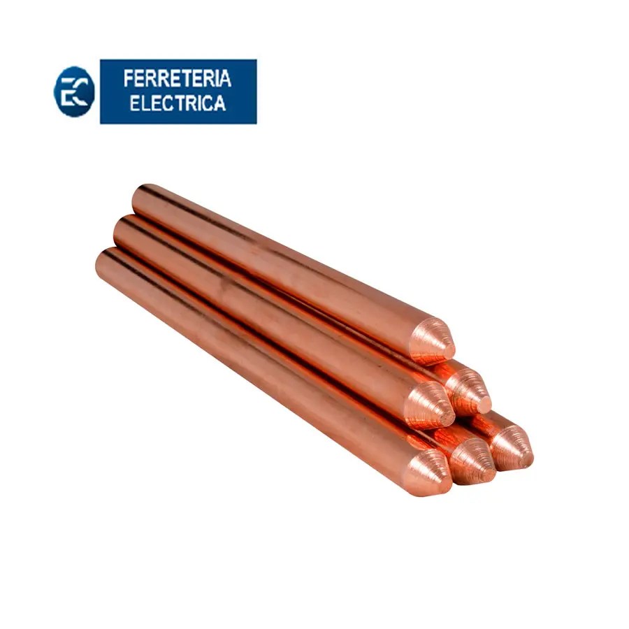 VARILLA ELECTRODO DE COBRE PARA PUESTA A TIERRA 5/8″, 46 OFF