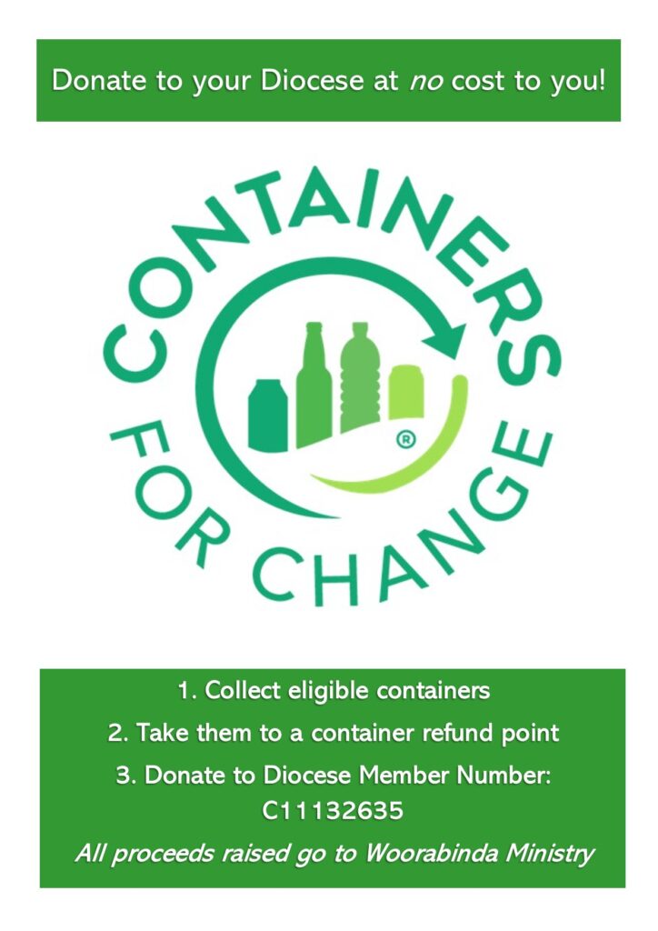 Donate to Woorabinda Ministry with Containers for Change Catholic