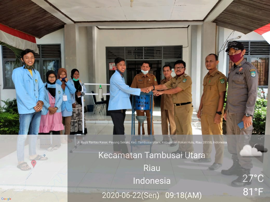Aksi Peduli Pencegahan Covid19, Mahasiswa Kukerta Unri
