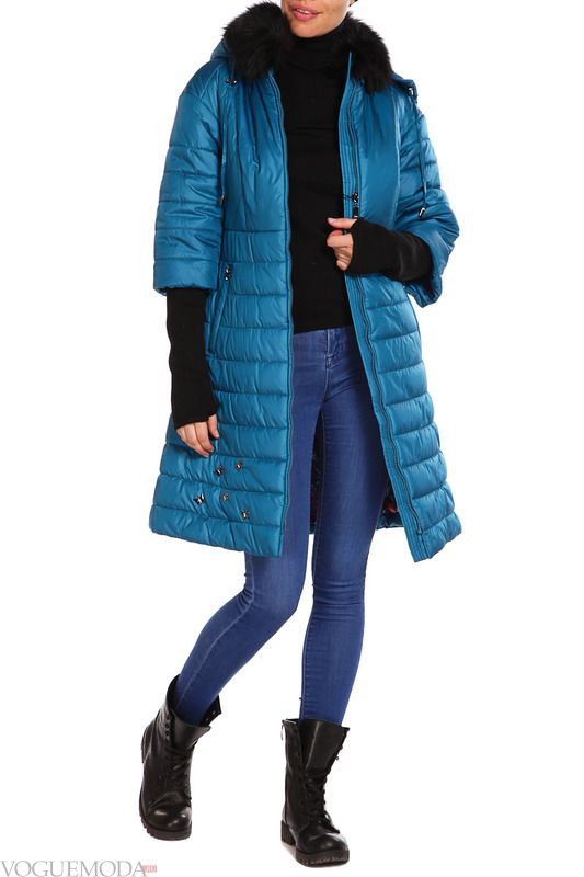 What to wear with a down jacket above the knee. With what to wear down