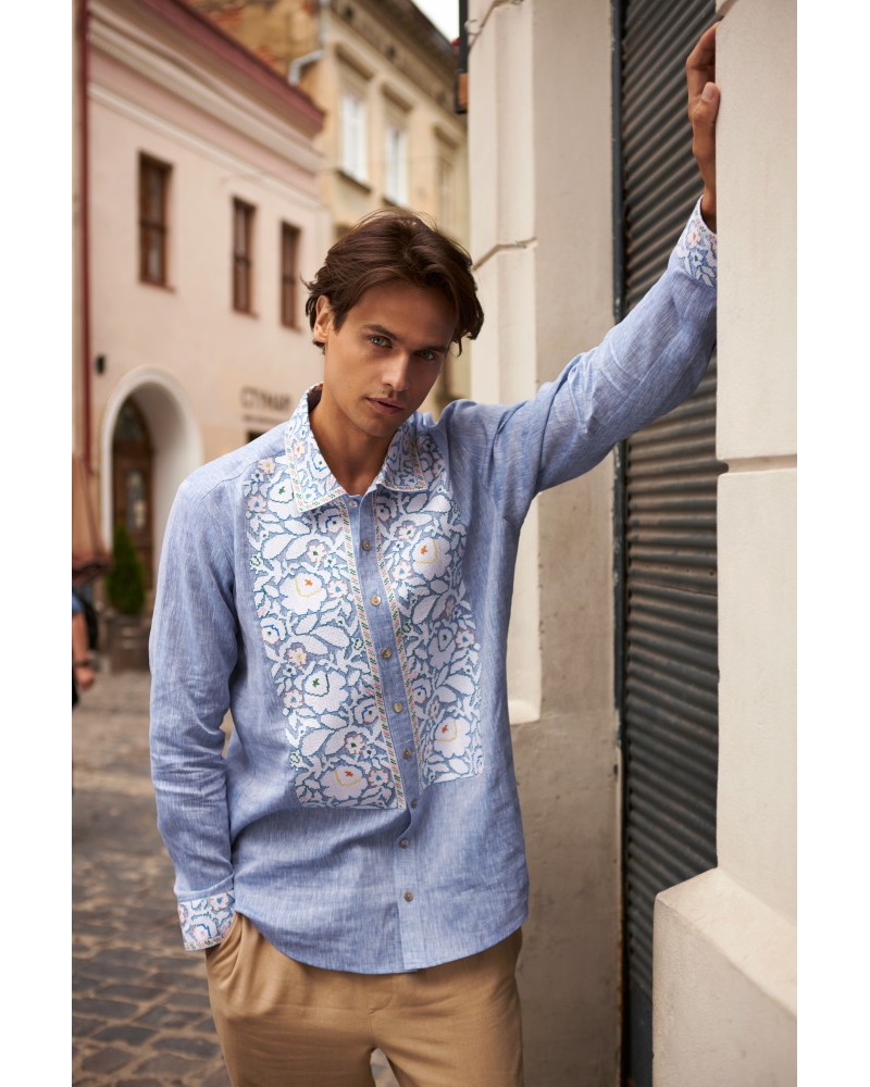 Men's embroidered shirt