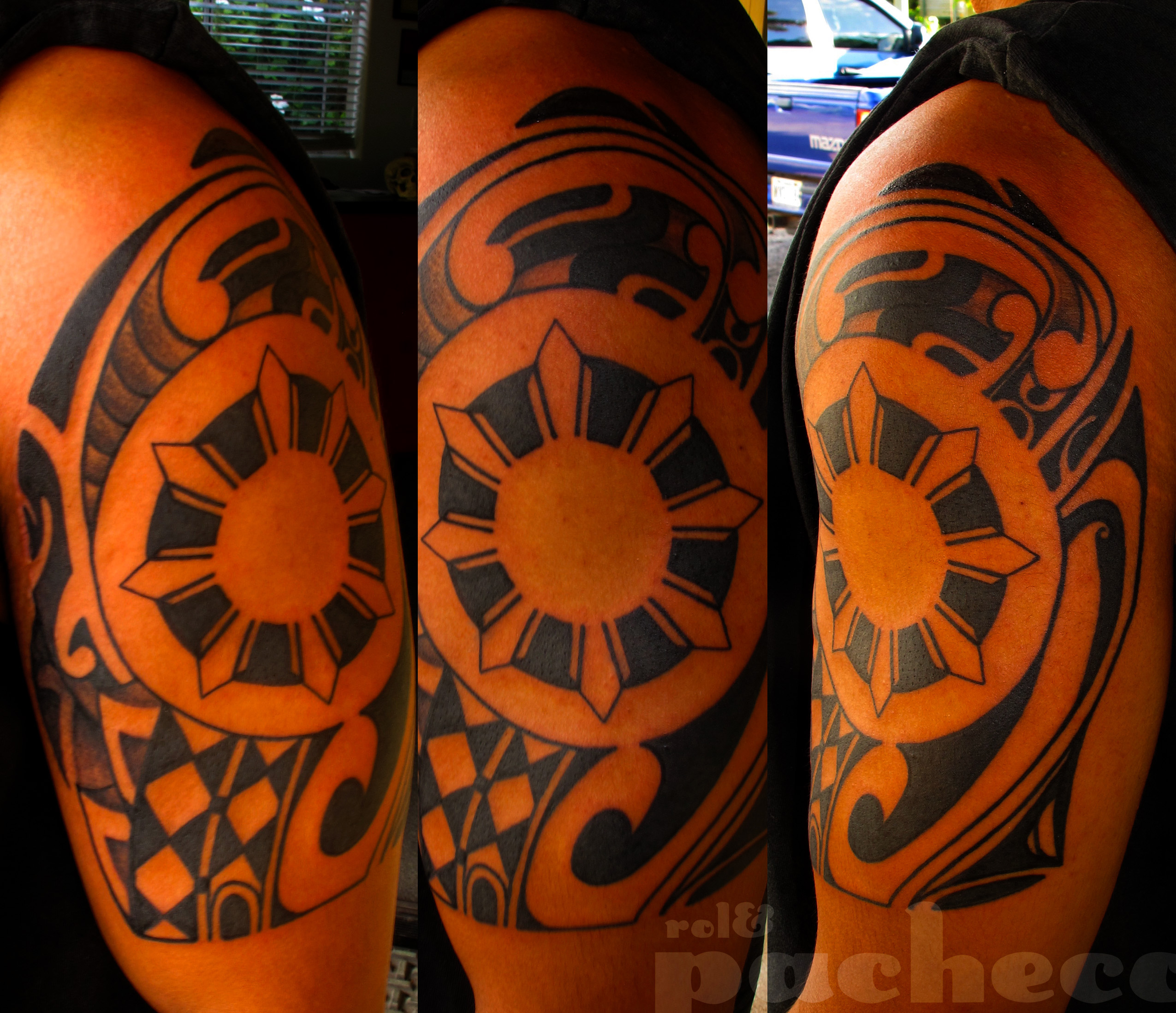 Polynesian Shoulder Piece With Sun From Filipino Flag | Living In Lava Land 2196_x_2550_jpg