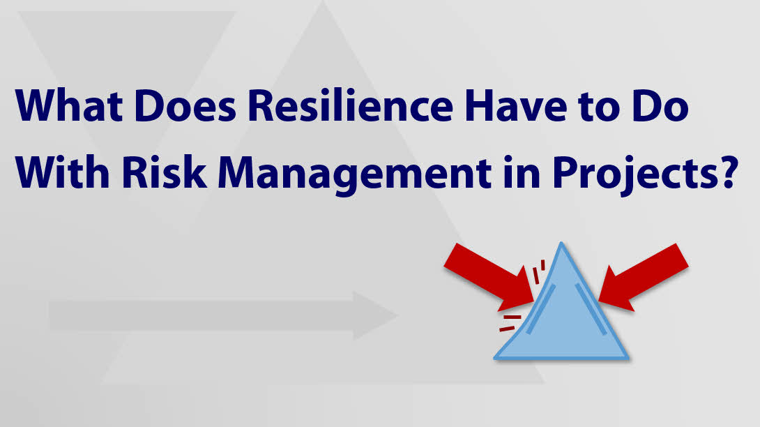 What Does Resilience Have to Do With Risk Management in Projects