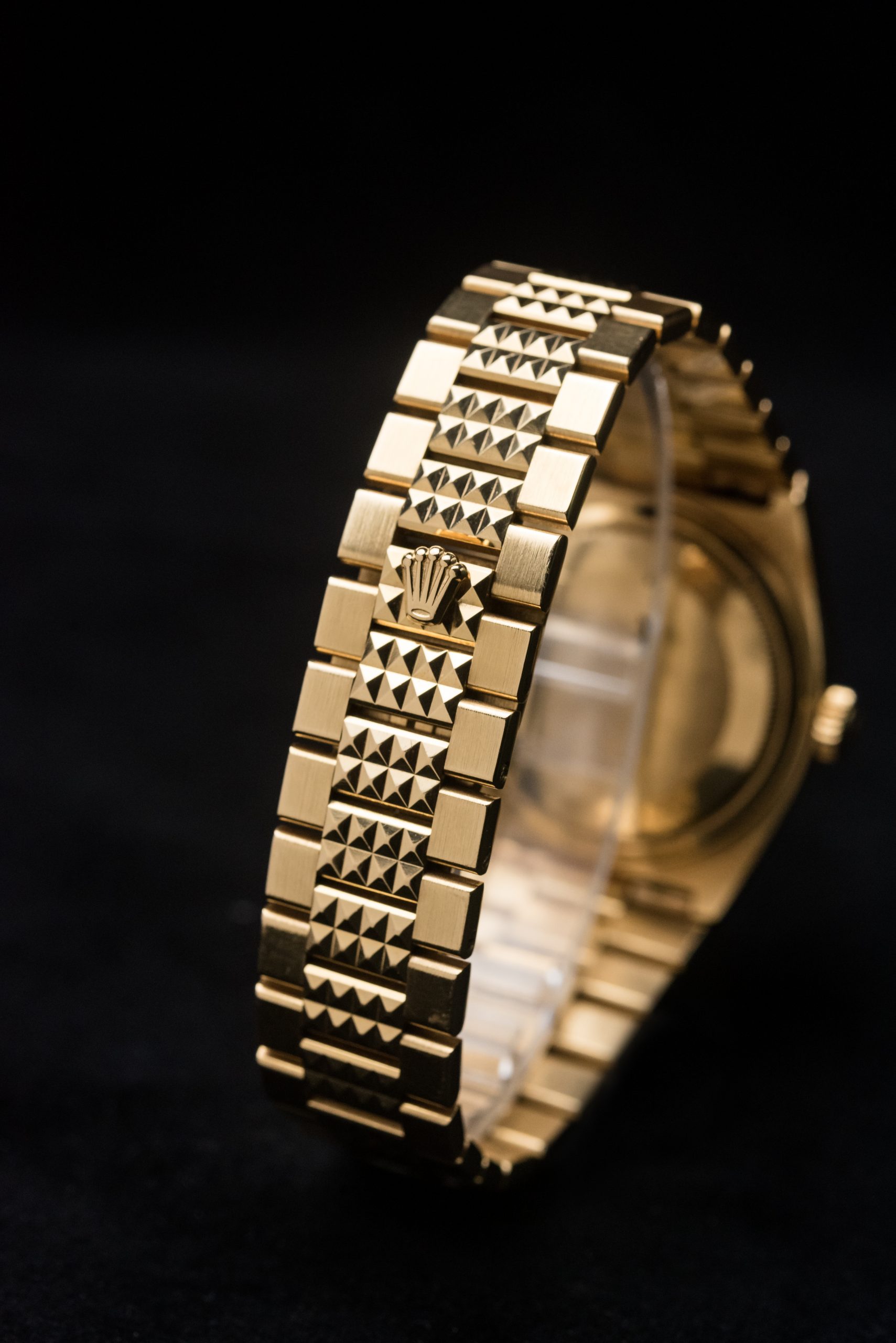 Rolex Day Date Quartz ref. 19038 Egyptian Pyramid in 18k Yellow Gold