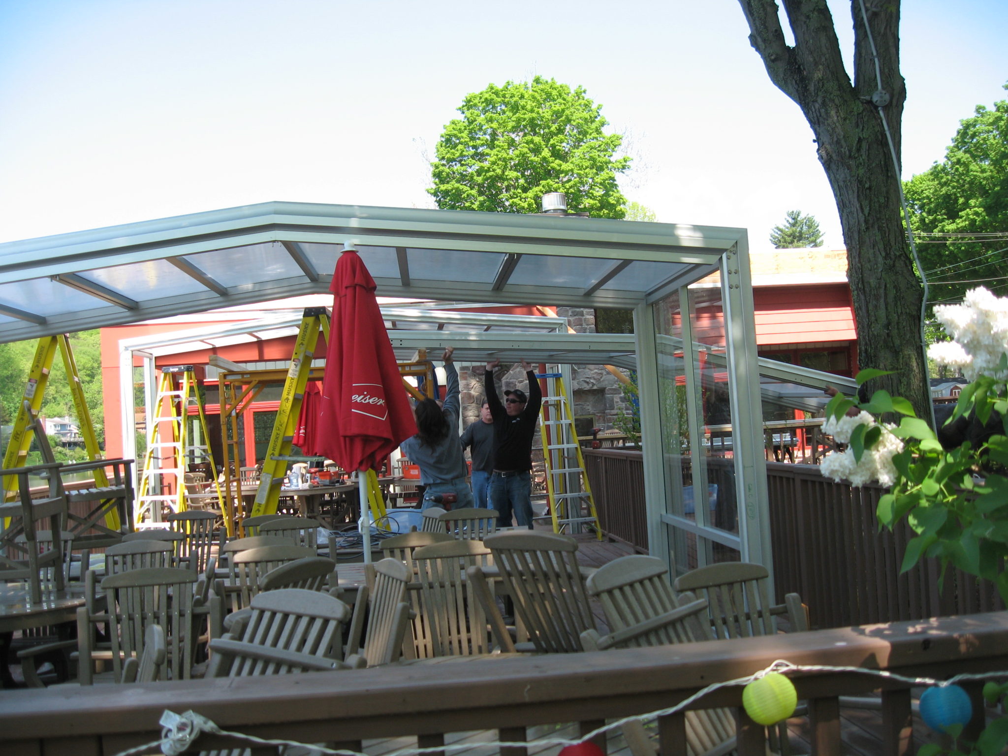 Housatonic House Retractable Enclosure by RollACoverAmerica's Leading