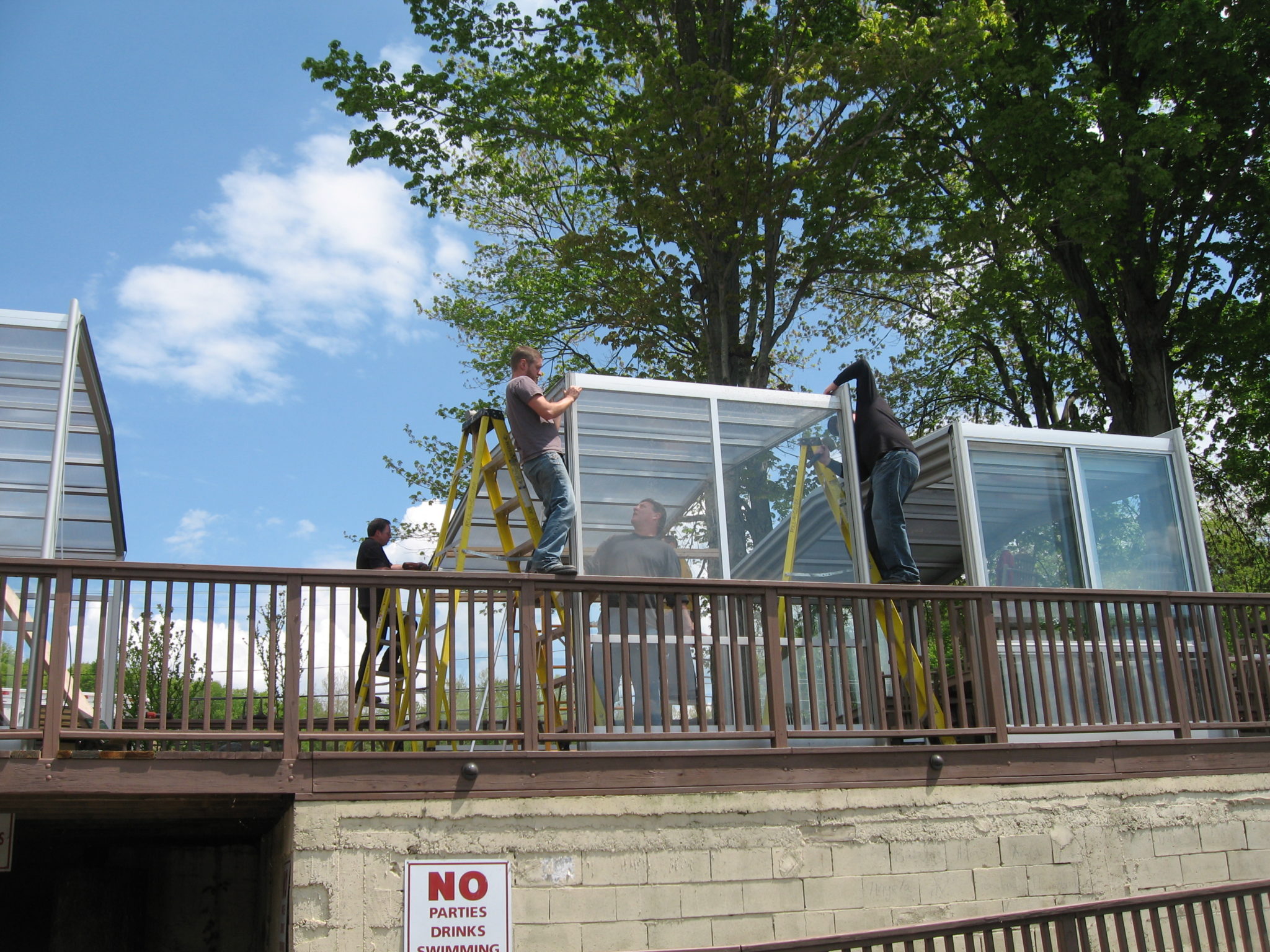 Housatonic House Retractable Enclosure by RollACoverAmerica's Leading