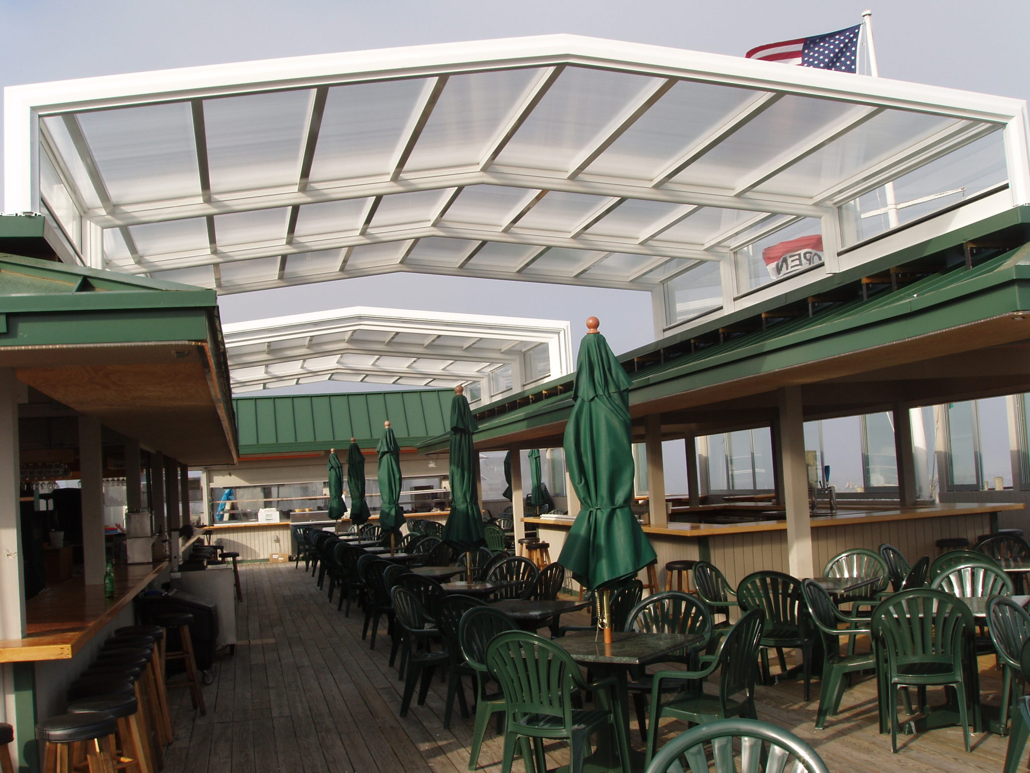 Martell's Water's Edge Retractable Roof, Bayville, NJ America's