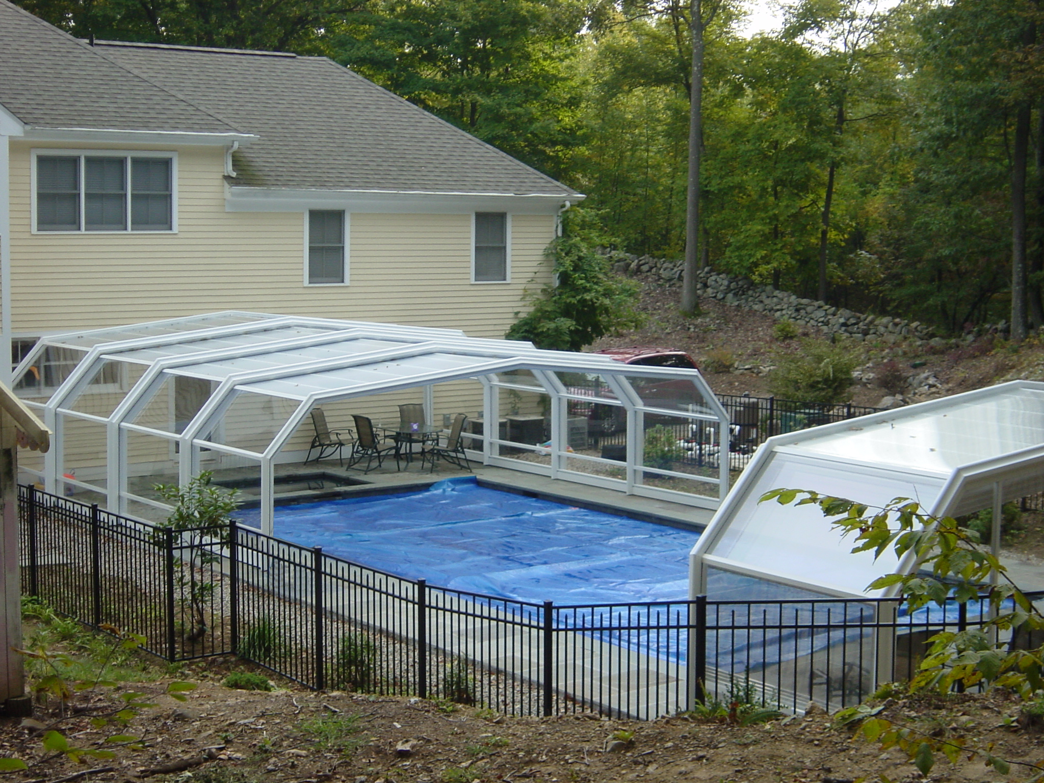 Connecticut Pool Enclosure Manufactured by RollACoverAmerica's