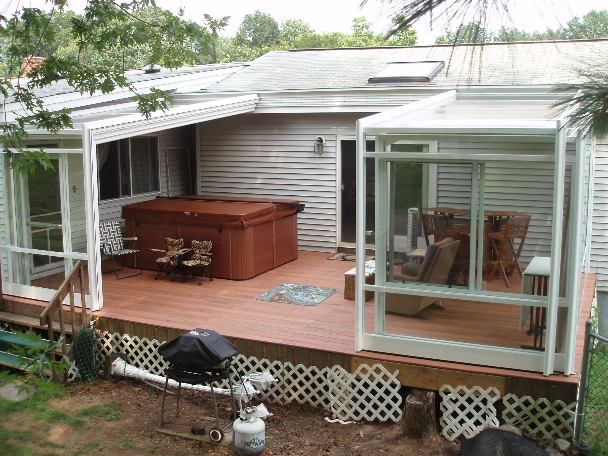 Hot Tub Sunroom Manufactured by RollACover, Intl.America's Leading