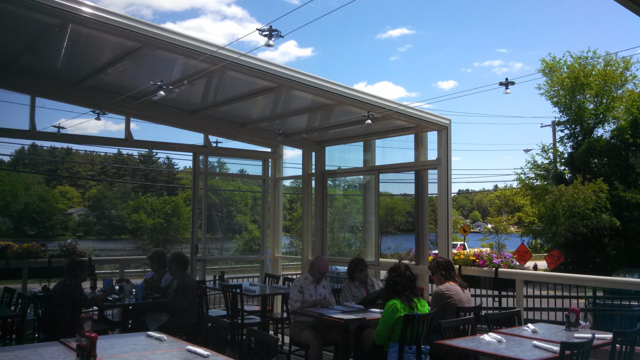 Home Plate Bay Street Grill Retractable Sunroom, Taunton, MA America