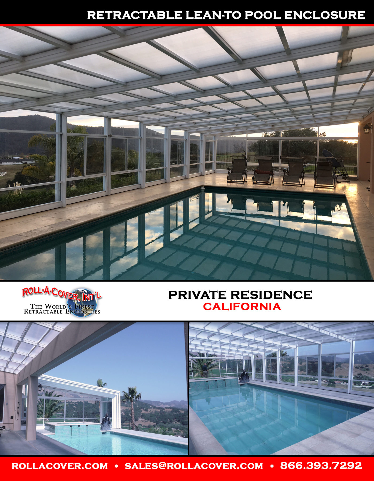 Private Residence CA LeanTo Pool America's Leading Custom