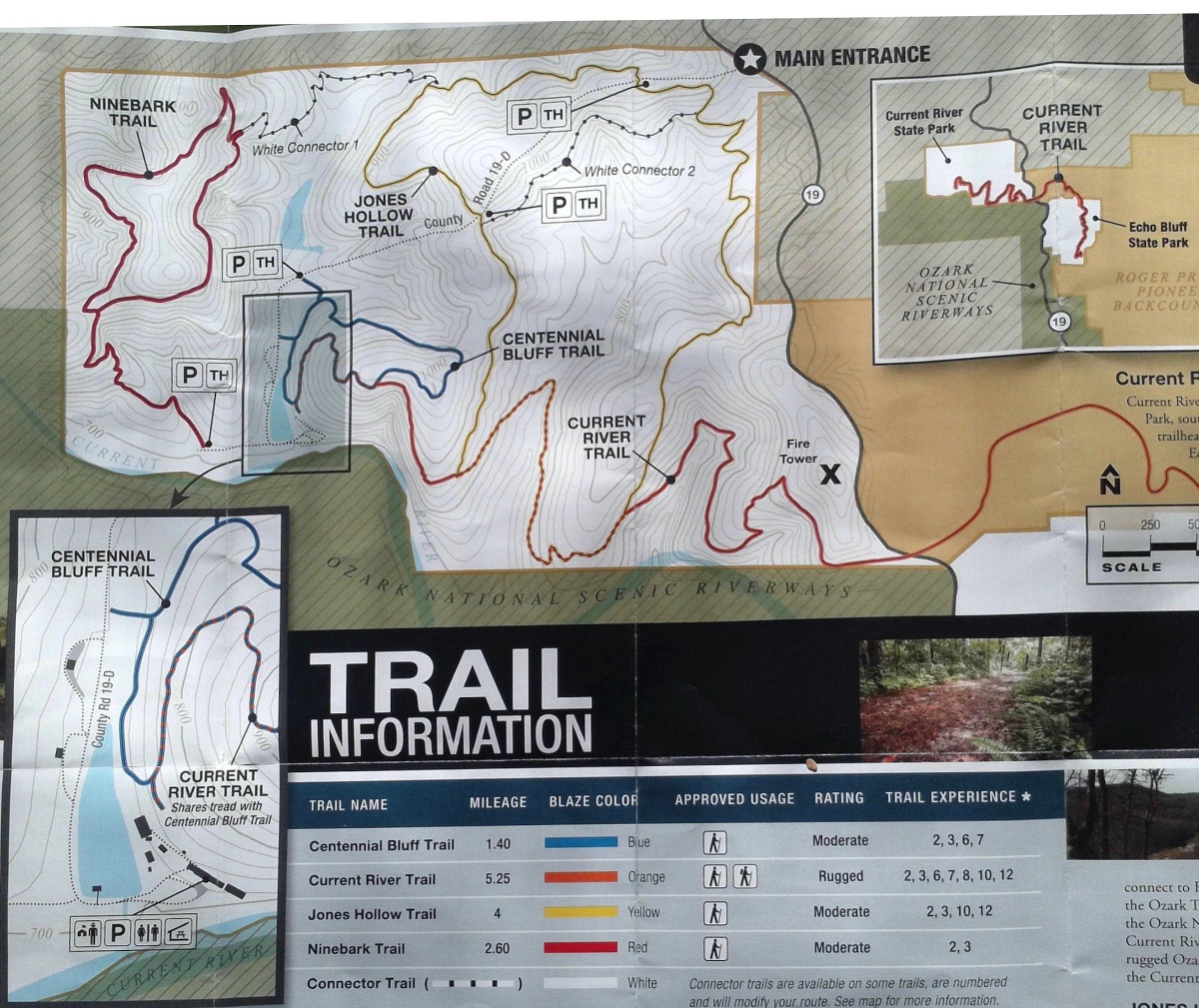 Missouri Hiking Trails Map Hiking in Missouri