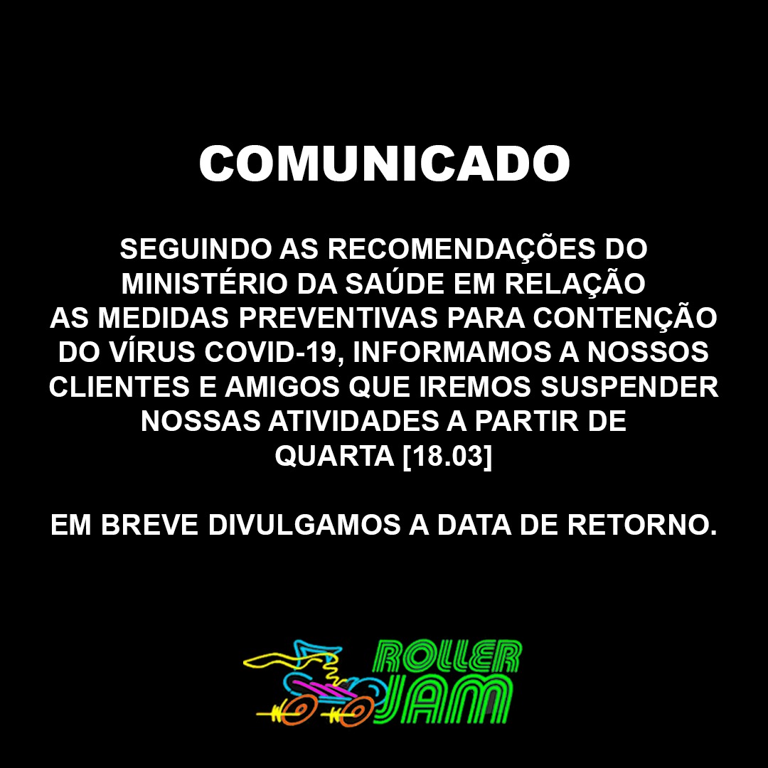 Horários de Funcionamento Roller Jam Moema