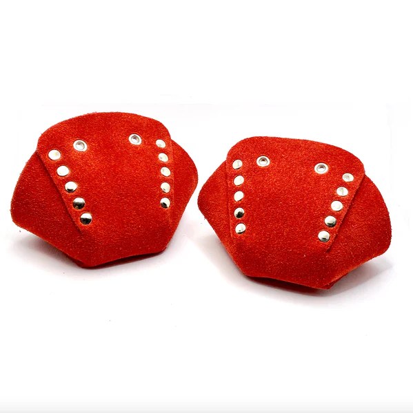 Red Suede Roller Skate Toe Caps (Moxi Red Poppy Shade) ROLLERSTUFF