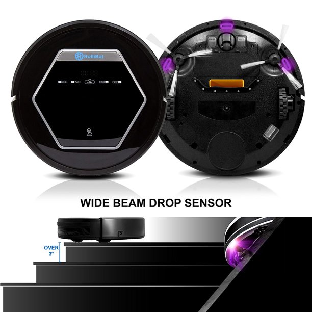 Rollibot BL618 Quiet Robotic Vacuum Cleaner Recertified RolliBot