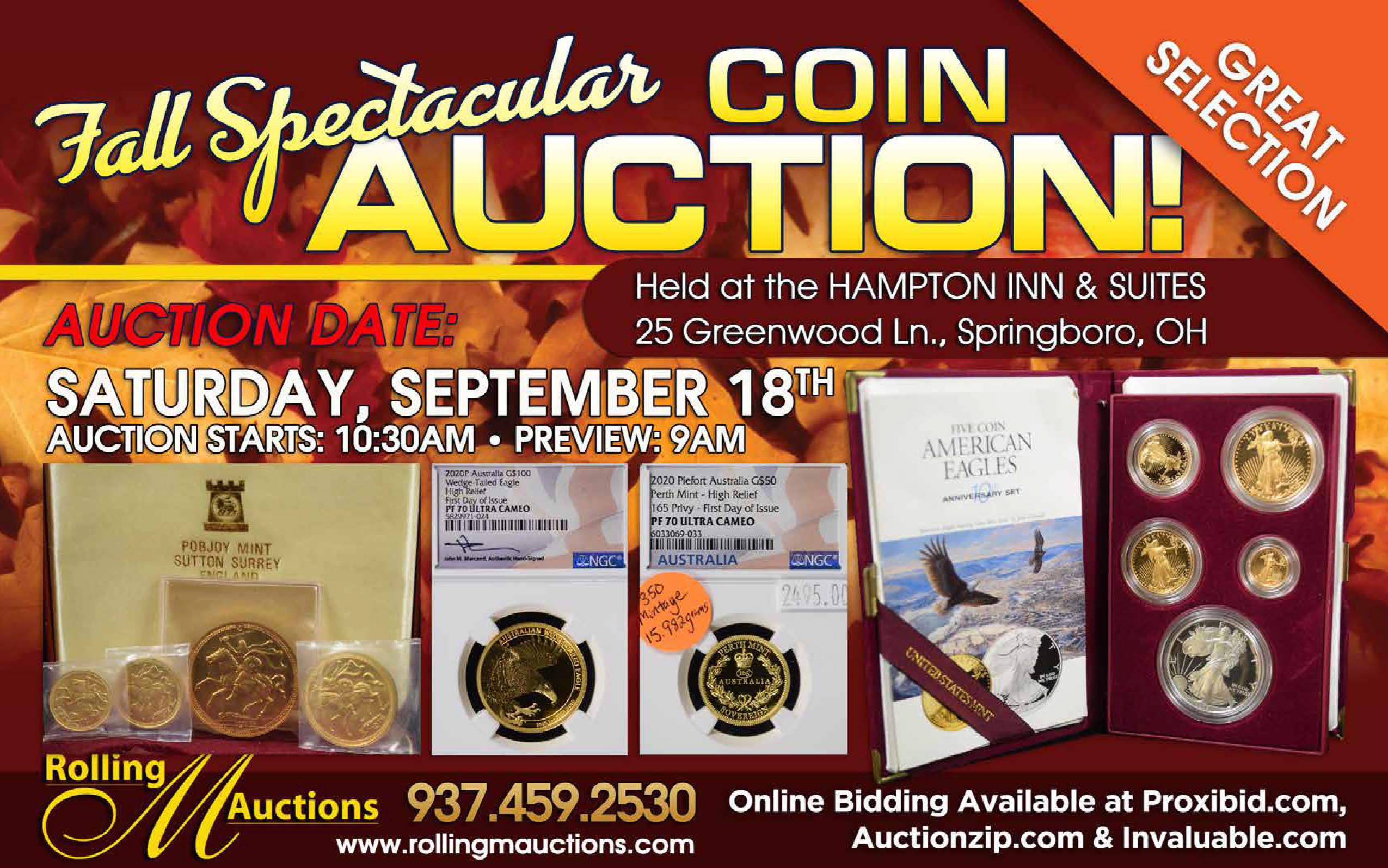 SUMMER BONANZA COIN & CURRENCY AUCTION