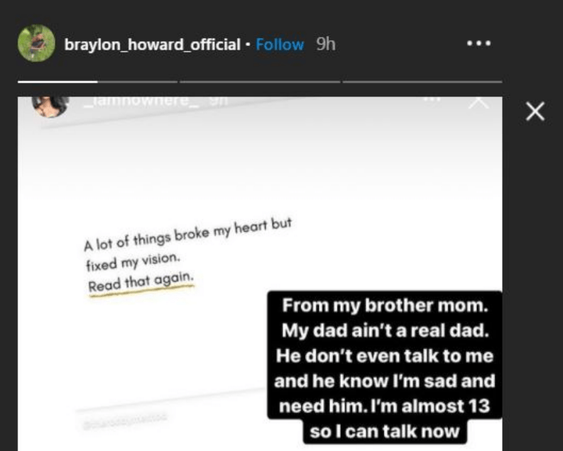 Dwight Howard's son says his father 'ain't a real dad'(023)