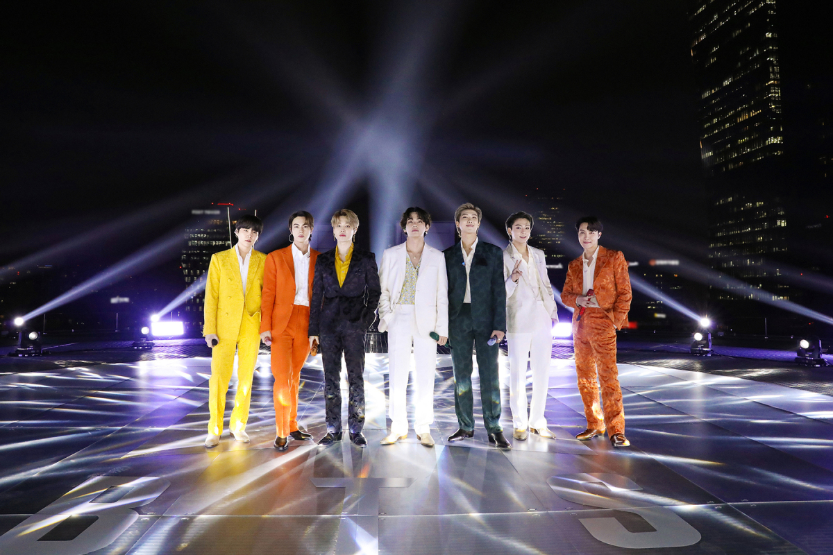 Watch BTS Take to the Roof for ‘Dynamite’ at the 2021 Grammys