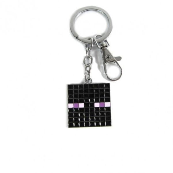 Minecraft Enderman Metallic Keychain Roll 'n' Trade