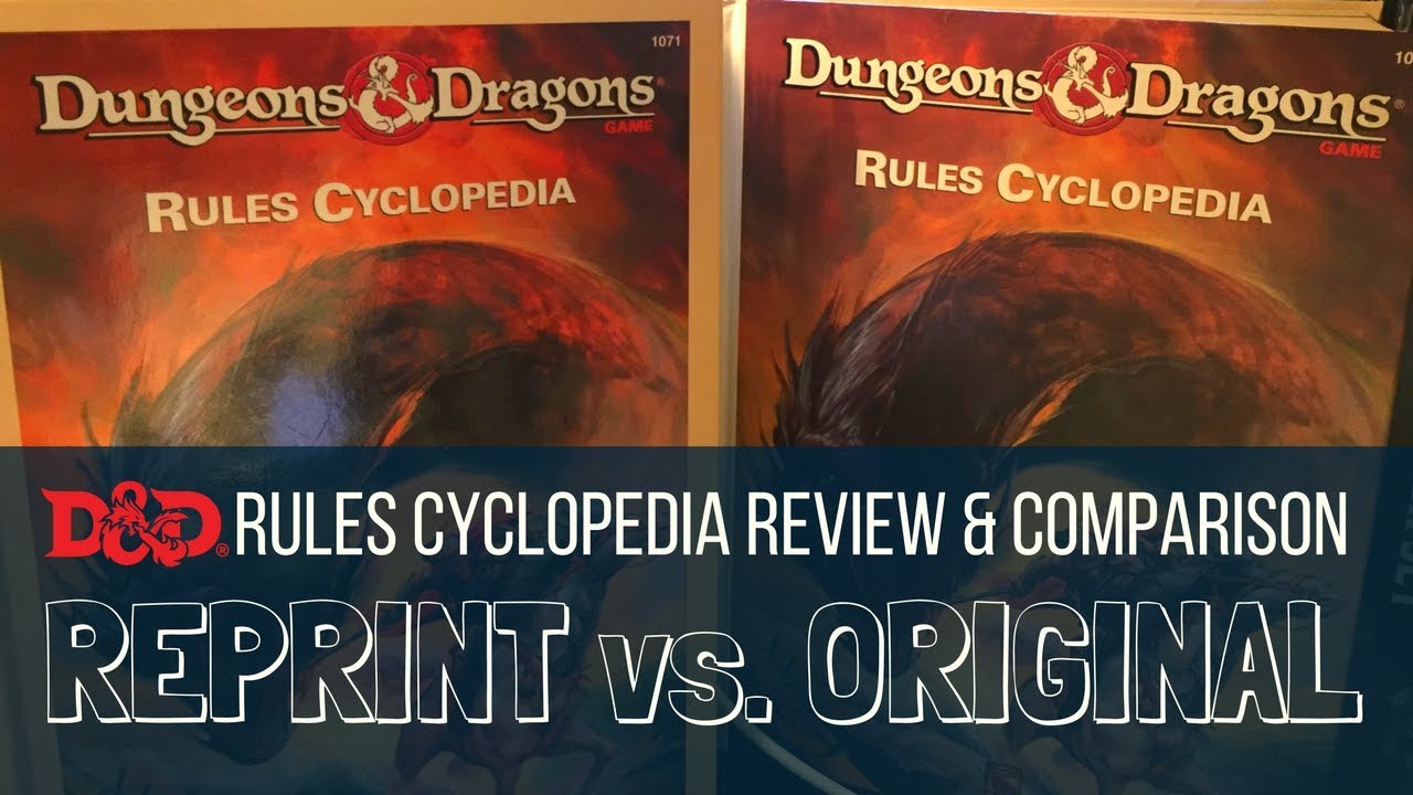 Dungeons and Dragons Rules Cyclopedia Review and Comparison Roll Stats