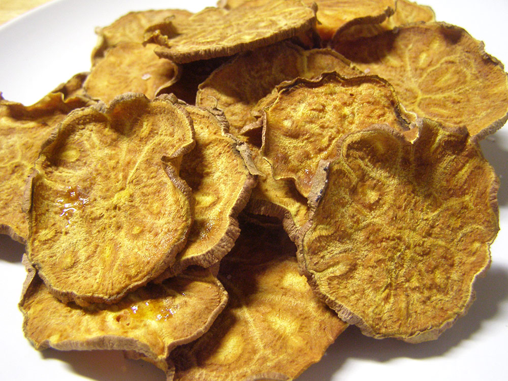 Baked Sweet Potato Chips Simple to Make, Low Calorie and Delicious