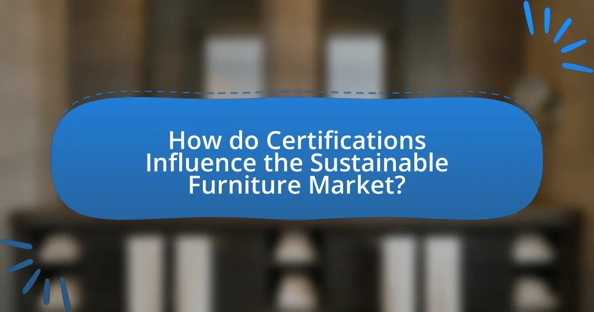 The Importance of Certifications in Sustainable Furniture Materials