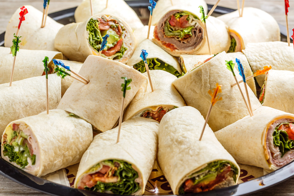 Sandwich Platters Roly Poly Rolled Sandwiches, Soups, Salads
