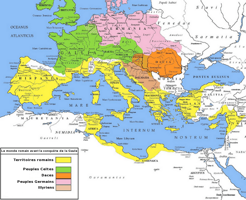 Carte De La Gaule Avant La Conquete Romaine Le monde romain avant la conquête de la Gaule