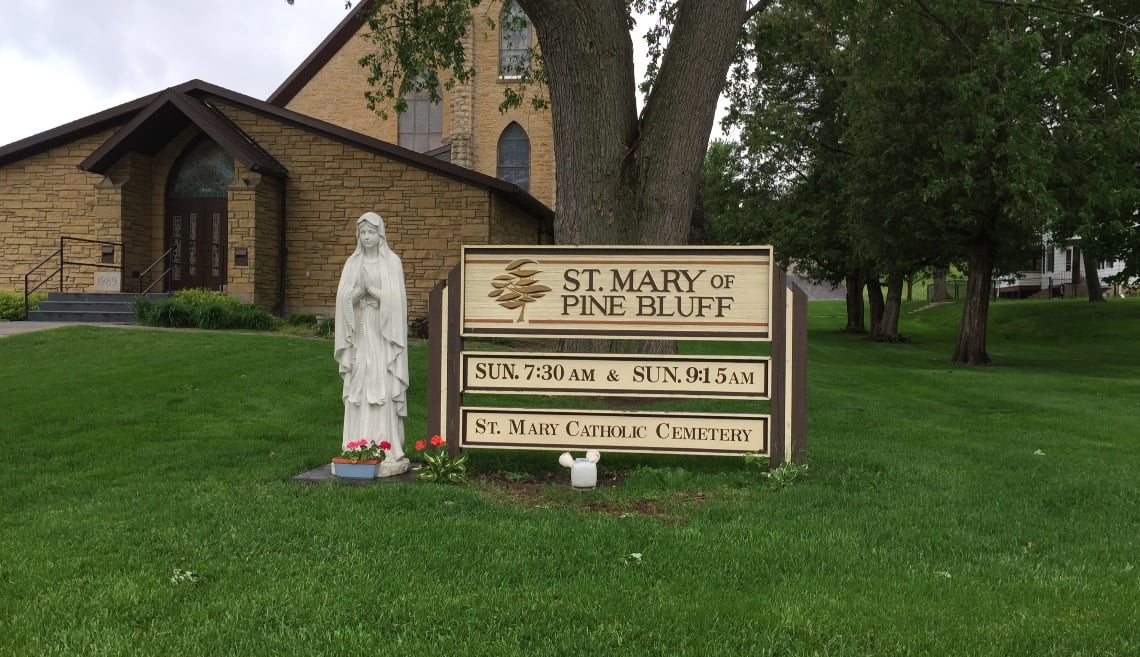 The Vision of St. Mary of Pine Bluff Roman Catholic Man