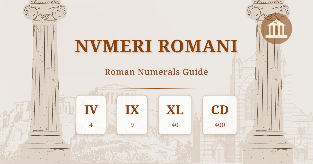 Roman Numerals in Unicode Complete Table of Codes and Symbols