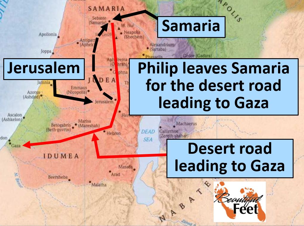 31 A.D. Revival in Samaria Under Philip BEAUTIFUL FEETBEAUTIFUL FEET