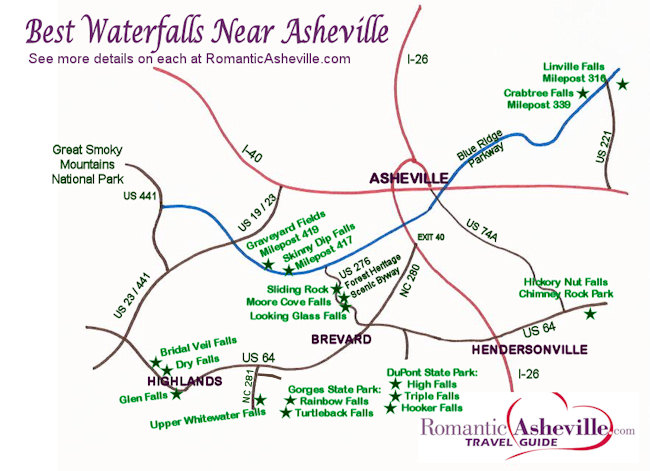 Brevard Nc Waterfalls Map New Waterfall Drives & Maps For Asheville & Nc Mountains | Asheville Nc Mountain Travel Tips