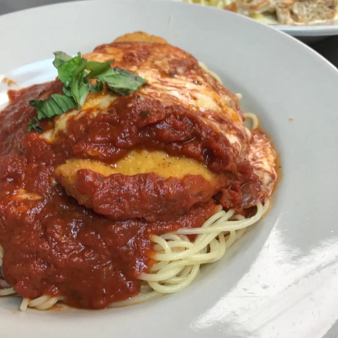Roma's 2 for 25 Chicken Parmigiana, Salad and Our Famous Garlic Rolls
