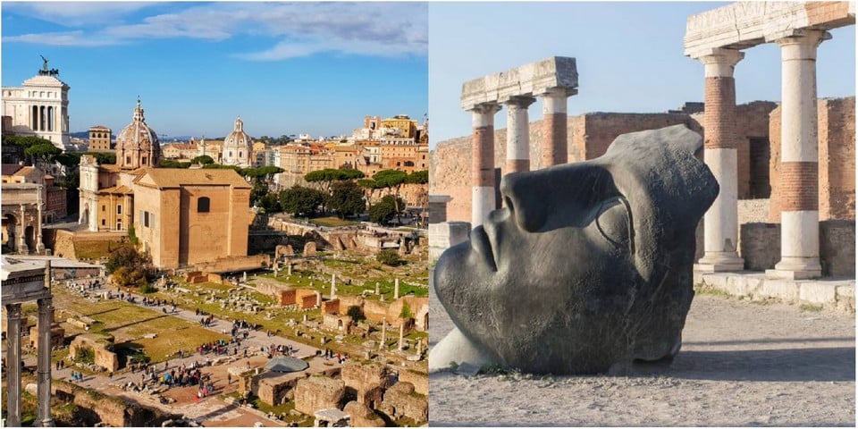 How to Get from Rome to Pompeii 🚄 by highspeed train 🚌 bus or 🚗 car
