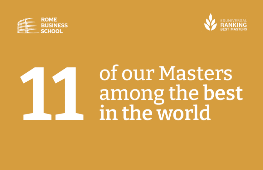 11 Rome Business School Masters rank among the best in the world