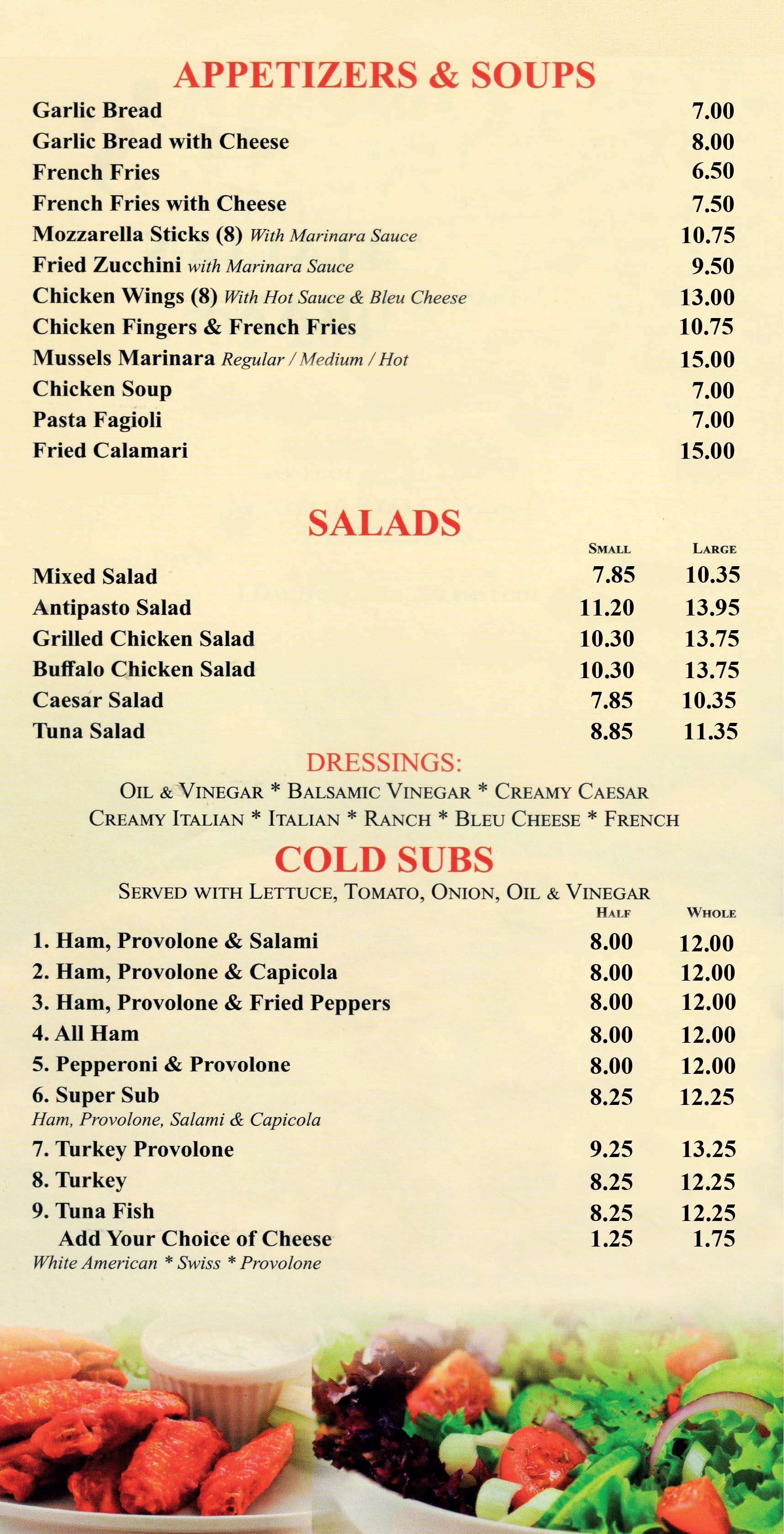 Romeo's Pizza Hazlet Union Avenue Hazlet, NJ Menu