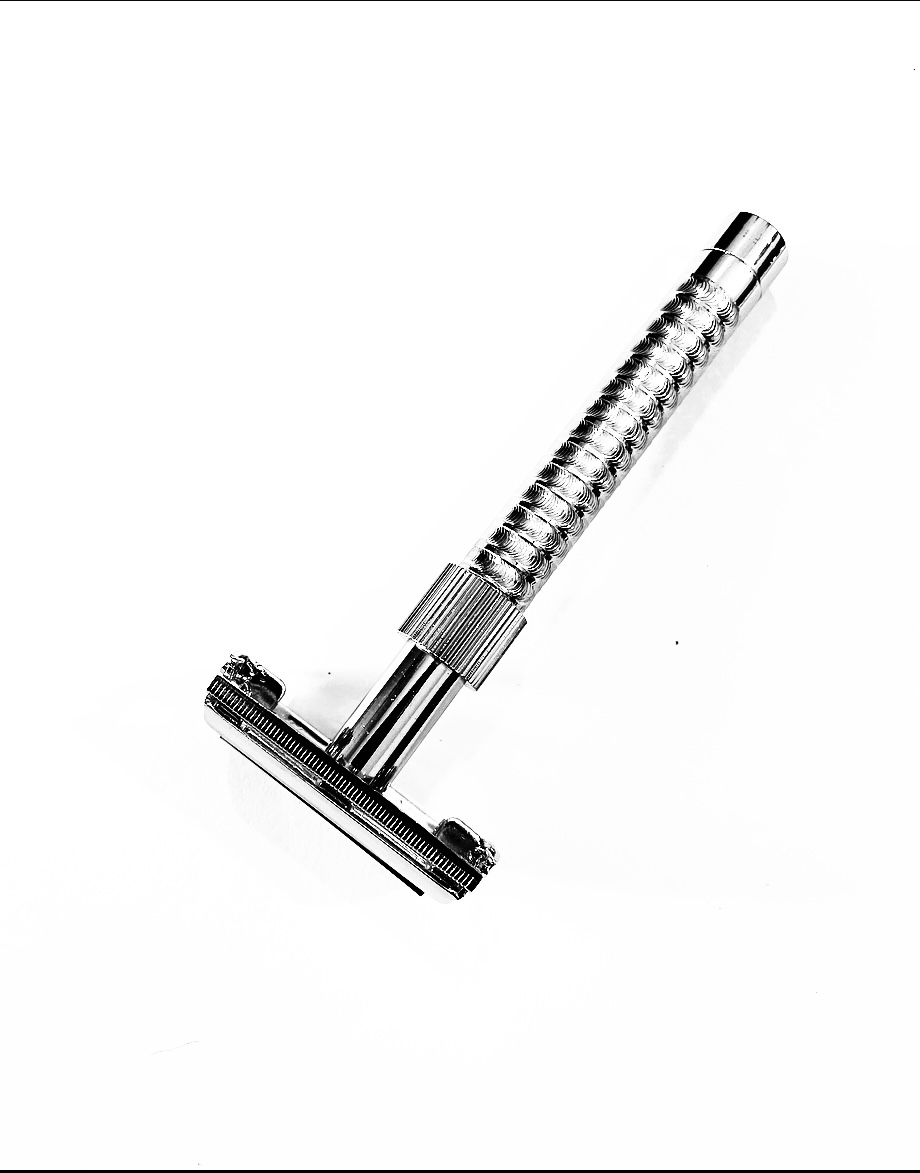 Viceroy DMR Butterfly Open BRASS de safety razor +SS blade Romer7
