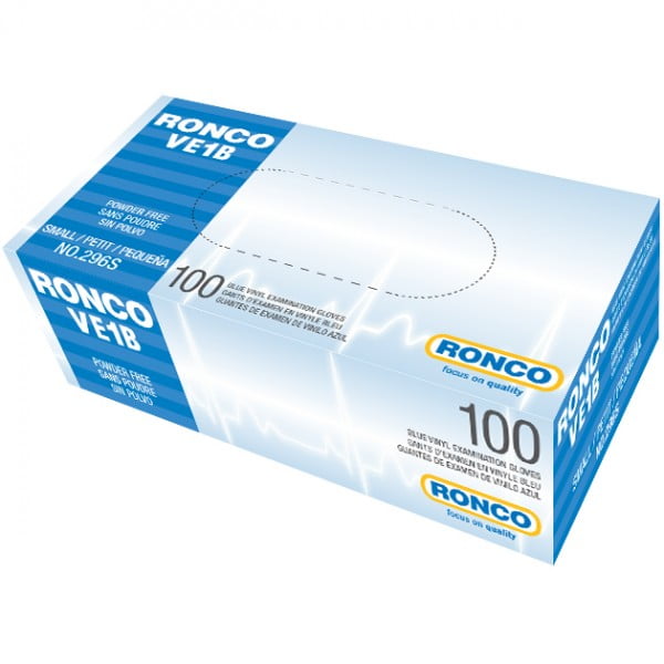 RONCO VE1B Vinyl Examination Glove (3 mil) Romical